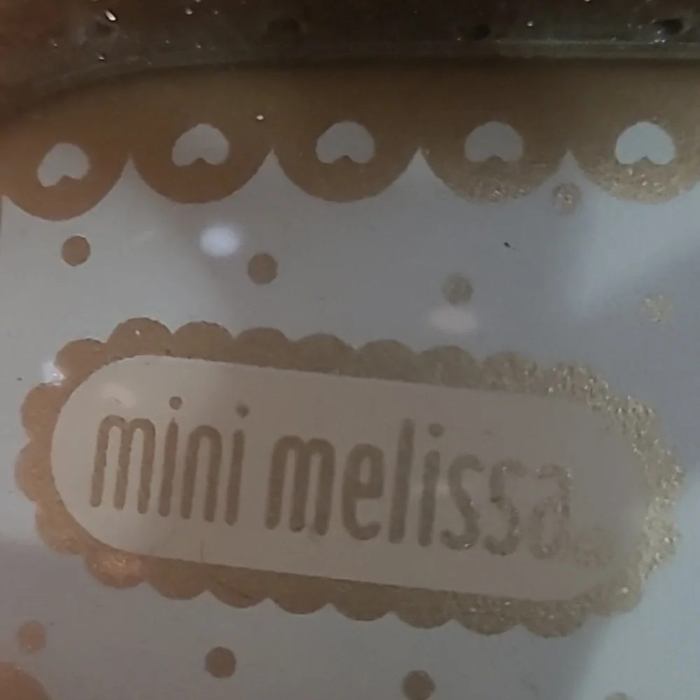 Mini Melissa Glittery Brown Kids Shoes Size 9